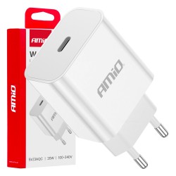 ΦΟΡΤΙΣΤΗΣ ΚΙΝΗΤΟY ΟΙΚΙΑΚΗ ΠΡΙΖΑ 1ΘΥΡΑ USB-C 20W 5V/3AQC ΛΕΥΚΟΣ  ΑΜΙΟ - 1 ΤΕΜ. ΦΟΡΤΙΣΤΗΣ ΚΙΝΗΤΟY ΟΙΚΙΑΚΗ ΠΡΙΖΑ 1ΘΥΡΑ USB-C 20W 5V/3AQC ΛΕΥΚΟΣ  ΑΜΙΟ - 1 ΤΕΜ.