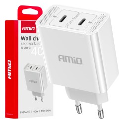 ΦΟΡΤΙΣΤΗΣ ΚΙΝΗΤΟY ΟΙΚΙΑΚΗ ΠΡΙΖΑ 2ΘΥΡΕΣ 2xUSB-C 40W 5V/3AQC ΛΕΥΚΟΣ  ΑΜΙΟ - 1 ΤΕΜ. ΦΟΡΤΙΣΤΗΣ ΚΙΝΗΤΟY ΟΙΚΙΑΚΗ ΠΡΙΖΑ 2ΘΥΡΕΣ 2xUSB-C 40W 5V/3AQC ΛΕΥΚΟΣ  ΑΜΙΟ - 1 ΤΕΜ.