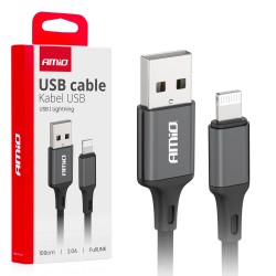 ΚΑΛΩΔΙΑ ΦΟΡΤΙΣΗΣ ΚΑΙ ΜΕΤΑΦΟΡΑΣ ΔΕΔΟΜΕΝΩΝ USB TYPE A ΣΕ APPLE LIGHTING 100CM 2A ΜΑΥΡΟ  ΑΜΙΟ - 1 ΤΕΜ. ΚΑΛΩΔΙΑ ΦΟΡΤΙΣΗΣ ΚΑΙ ΜΕΤΑΦΟΡΑΣ ΔΕΔΟΜΕΝΩΝ USB TYPE A ΣΕ APPLE LIGHTING 100CM 2A ΜΑΥΡΟ  ΑΜΙΟ - 1 ΤΕΜ.