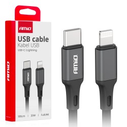 ΚΑΛΩΔΙΑ ΦΟΡΤΙΣΗΣ ΚΑΙ ΜΕΤΑΦΟΡΑΣ ΔΕΔΟΜΕΝΩΝ USB TYPE C ΣΕ APPLE LIGHTING 100CM 20W ΜΑΥΡΟ ΑΜΙΟ - 1 ΤΕΜ. ΚΑΛΩΔΙΑ ΦΟΡΤΙΣΗΣ ΚΑΙ ΜΕΤΑΦΟΡΑΣ ΔΕΔΟΜΕΝΩΝ USB TYPE C ΣΕ APPLE LIGHTING 100CM 20W ΜΑΥΡΟ ΑΜΙΟ - 1 ΤΕΜ.