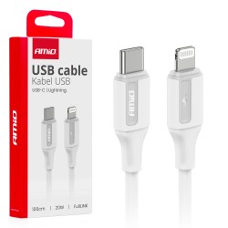 ΚΑΛΩΔΙΟ ΦΟΡΤΙΣΗΣ & ΜΕΤΑΦΟΡΑΣ ΔΕΔΟΜΕΝΩΝ ΑΠΟ USB TYPE C ΣΕ APPLE LIGHTING 20W 100CM ΛΕΥΚΟ ΑΜΙΟ - 1 ΤΕΜ. ΚΑΛΩΔΙΟ ΦΟΡΤΙΣΗΣ & ΜΕΤΑΦΟΡΑΣ ΔΕΔΟΜΕΝΩΝ ΑΠΟ USB TYPE C ΣΕ APPLE LIGHTING 20W 100CM ΛΕΥΚΟ ΑΜΙΟ - 1 ΤΕΜ.