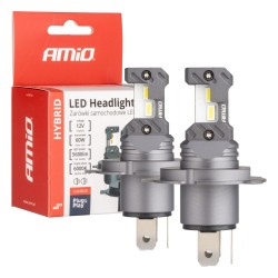 ΛΑΜΠΕΣ LED H4 12V 60W 6.000K 5.600lm +400% LED CAN-BUS HYBRID SERIES AMIO - 2 ΤΕΜ. ΛΑΜΠΕΣ LED H4 12V 60W 6.000K 5.600lm +400% LED CAN-BUS HYBRID SERIES AMIO - 2 ΤΕΜ.