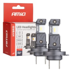 ΛΑΜΠΕΣ LED H7/Η18 12V 60W 6.000K 5.600lm +400% LED CAN-BUS HYBRID SERIES AMIO - 2 ΤΕΜ. ΛΑΜΠΕΣ LED H7/Η18 12V 60W 6.000K 5.600lm +400% LED CAN-BUS HYBRID SERIES AMIO - 2 ΤΕΜ.
