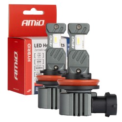 ΛΑΜΠΕΣ LED H8/Η9/Η11/Η16 12V 60W 6.000K 5.600lm +400% LED CAN-BUS HYBRID SERIES AMIO - 2 ΤΕΜ. ΛΑΜΠΕΣ LED H8/Η9/Η11/Η16 12V 60W 6.000K 5.600lm +400% LED CAN-BUS HYBRID SERIES AMIO - 2 ΤΕΜ.