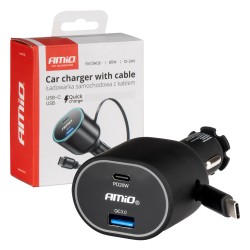 ΦΟΡΤΙΣΤΗΣ ΑΝΑΠΤΗΡΑ ΜΕ 2 ΘΥΡΕΣ USB-C 20W+USB-A QUICK CHARGE 3.0 ΜΕ ΚΑΛΩΔΙΟ USB-C 30W ΜΑΥΡΟ AMIO - 1 Τεμ. ΦΟΡΤΙΣΤΗΣ ΑΝΑΠΤΗΡΑ ΜΕ 2 ΘΥΡΕΣ USB-C 20W+USB-A QUICK CHARGE 3.0 ΜΕ ΚΑΛΩΔΙΟ USB-C 30W ΜΑΥΡΟ AMIO - 1 Τεμ.