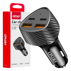 ΦΟΡΤΙΣΤΗΣ ΑΝΑΠΤΗΡΑ ΜΕ 4 ΘΥΡΕΣ 2xUSB-A+2xUSB-C 50W ΜΑΥΡΟ AMIO - 1 Τεμ. ΦΟΡΤΙΣΤΗΣ ΑΝΑΠΤΗΡΑ ΜΕ 4 ΘΥΡΕΣ 2xUSB-A+2xUSB-C 50W ΜΑΥΡΟ AMIO - 1 Τεμ.