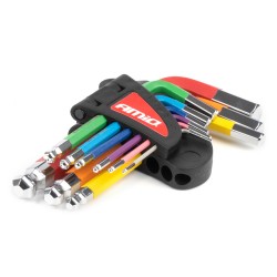 ΚΛΕΙΔΙΑ ΑΛΛΕΝ (ALLEN) ΕΞΑΓΩΝΑ ΑΤΣΑΛΙ S2 ΔΙΑΦΟΡΑ ΜΕΓΕΘΗ ΔΙΑΦΟΡΑ ΧΡΩΜΑΤΑ ΑΜΙΟ - 9 ΤΕΜ.