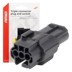 ΦΙΣΑ ΣΥΝΔΕΣΗΣ ΜΕ ΥΠΟΔΟΧΗ 3 PIN Φ2,2mm ΑΔΙΑΒΡΟΧΗ AMIO - 1 τεμ. ΦΙΣΑ ΣΥΝΔΕΣΗΣ ΜΕ ΥΠΟΔΟΧΗ 3 PIN Φ2,2mm ΑΔΙΑΒΡΟΧΗ AMIO - 1 τεμ.