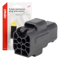 ΦΙΣΑ ΣΥΝΔΕΣΗΣ ΜΕ ΥΠΟΔΟΧΗ 4 PIN Φ2,2mm ΑΔΙΑΒΡΟΧΗ AMIO - 1 τεμ. ΦΙΣΑ ΣΥΝΔΕΣΗΣ ΜΕ ΥΠΟΔΟΧΗ 4 PIN Φ2,2mm ΑΔΙΑΒΡΟΧΗ AMIO - 1 τεμ.