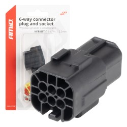ΦΙΣΑ ΣΥΝΔΕΣΗΣ ΜΕ ΥΠΟΔΟΧΗ 6 PIN Φ2,2mm ΑΔΙΑΒΡΟΧΗ AMIO - 1 τεμ. ΦΙΣΑ ΣΥΝΔΕΣΗΣ ΜΕ ΥΠΟΔΟΧΗ 6 PIN Φ2,2mm ΑΔΙΑΒΡΟΧΗ AMIO - 1 τεμ.