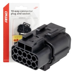 ΦΙΣΑ ΣΥΝΔΕΣΗΣ ΜΕ ΥΠΟΔΟΧΗ 10 PIN Φ2,2mm ΑΔΙΑΒΡΟΧΗ AMIO - 1 τεμ. ΦΙΣΑ ΣΥΝΔΕΣΗΣ ΜΕ ΥΠΟΔΟΧΗ 10 PIN Φ2,2mm ΑΔΙΑΒΡΟΧΗ AMIO - 1 τεμ.