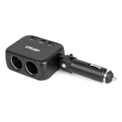 ΑΝΤΑΠΤΟΡΑΣ ΑΝΑΠΤΗΡΑ 12/24V 100W ΜΑΥΡΟΣ/2 ΘΕΣΕΙΣ/1xUSB-A+1xUSB-C/ΠΕΡΙΣΤΡΟΦΗ 180 ΜΟΙΡΩΝ ΑΜΙΟ - 1 ΤΕΜ. ΑΝΤΑΠΤΟΡΑΣ ΑΝΑΠΤΗΡΑ 12/24V 100W ΜΑΥΡΟΣ/2 ΘΕΣΕΙΣ/1xUSB-A+1xUSB-C/ΠΕΡΙΣΤΡΟΦΗ 180 ΜΟΙΡΩΝ ΑΜΙΟ - 1 ΤΕΜ.