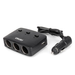 ΑΝΤΑΠΤΟΡΑΣ ΑΝΑΠΤΗΡΑ 12/24V 100W ΜΑΥΡΟΣ/3 ΘΕΣΕΙΣ/2xUSB-A /ΚΟΥΜΠΙ ON-OFF/ΕΝΔΕΙΞΗ LED/ΚΑΛΩΔΙΟ 70cm AMIO - 1 Τεμ. ΑΝΤΑΠΤΟΡΑΣ ΑΝΑΠΤΗΡΑ 12/24V 100W ΜΑΥΡΟΣ/3 ΘΕΣΕΙΣ/2xUSB-A /ΚΟΥΜΠΙ ON-OFF/ΕΝΔΕΙΞΗ LED/ΚΑΛΩΔΙΟ 70cm AMIO - 1 Τεμ.