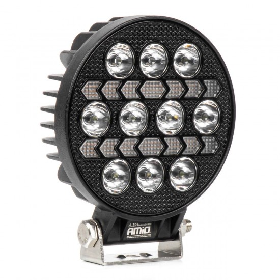 Amio - Προβολέας Εργασίας LED AWL76 45W 3000lm 6500K με Λευκό + Κίτρινο φώς προειδοποίησης  9/36V - 1 τεμ. (04420/AM)