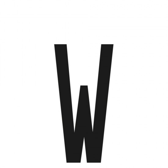 ΑΥΤΟΚΟΛΛΗΤΟ ΓΡΑΜΜΑ ΠΙΝΑΚΙΔΩΝ 60x30mm "W"