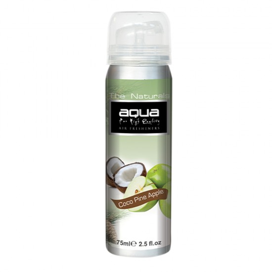 ΑΡΩΜΑΤΙΚΟ ΑΥΤΟΚΙΝΗΤΟΥ ΣΕ ΣΠΡΕΙ (SPRAY) ΜΕ ΑΡΩΜΑ ΚΑΡΥΔΑ & ΜΗΛΟ (COCOPINE APPLE) FRUITS SERIES 75ml AQUA - 1 TEM. ΑΡΩΜΑΤΙΚΟ ΑΥΤΟΚΙΝΗΤΟΥ ΣΕ ΣΠΡΕΙ (SPRAY) ΜΕ ΑΡΩΜΑ ΚΑΡΥΔΑ & ΜΗΛΟ (COCOPINE APPLE) FRUITS SERIES 75ml AQUA - 1 TEM.