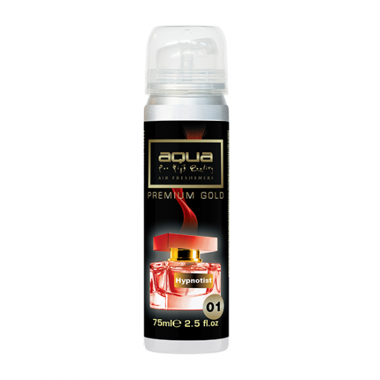 ΑΡΩΜΑΤΙΚΟ ΑΥΤΟΚΙΝΗΤΟΥ ΣΕ ΣΠΡΕΙ (SPRAY)  ΜΕ ΑΡΩΜΑ HYPNOTIST PREMIUM GOLD SERIES 75ml AQUA - 1 TEM. ΑΡΩΜΑΤΙΚΟ ΑΥΤΟΚΙΝΗΤΟΥ ΣΕ ΣΠΡΕΙ (SPRAY)  ΜΕ ΑΡΩΜΑ HYPNOTIST PREMIUM GOLD SERIES 75ml AQUA - 1 TEM.