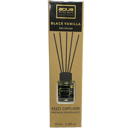 Αρωματικό Χώρου Black Vanilia Home Reed Diffuser με 6 Στικς Aqua 100 ml - 1 τμχ Αρωματικό Χώρου Black Vanilia Home Reed Diffuser με 6 Στικς Aqua 100 ml - 1 τμχ