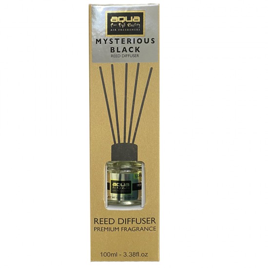 Αρωματικό Χώρου Mysterious Black Home Reed Diffuser με 6 Στικς Aqua 100 ml - 1 τμχ Αρωματικό Χώρου Mysterious Black Home Reed Diffuser με 6 Στικς Aqua 100 ml - 1 τμχ