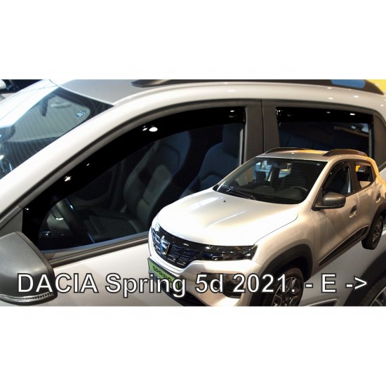 ΑΝΕΜΟΘΡΑΥΣΤΕΣ ΓΙΑ DACIA SPRING ELECTRIC 5D 2021+  ΣΕΤ ΑΥΤΟΚΙΝΗΤΟΥ ΑΠΟ ΕΥΚΑΜΠΤΟ ΦΙΜΕ ΠΛΑΣΤΙΚΟ HEKO - 4 ΤΕΜ.