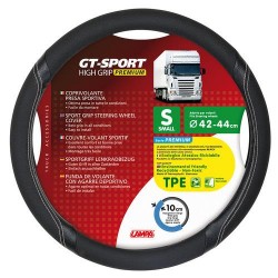 Κάλυμμα Τιμονιού Φορτηγού GT-SPORT Μαύρο με Ασημί Ραφή - 42/44 cm small Κάλυμμα Τιμονιού Φορτηγού GT-SPORT Μαύρο με Ασημί Ραφή - 42/44 cm small