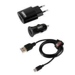 Καλώδιο Φορτισης MICRO USB 100cm με αντάπτορα USB αναπτήρα 12V/24V και αντάπτορα 220V Καλώδιο Φορτισης MICRO USB 100cm με αντάπτορα USB αναπτήρα 12V/24V και αντάπτορα 220V