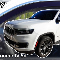Heko - Ανεμοθραύστες για Jeep Wagoneer IV 5 Doors 2021-2025 Ζευγάρι Απο Εύκαμπτο Φιμέ Πλαστικό - 2 τεμ. (ΑΝΕΜ.19139)