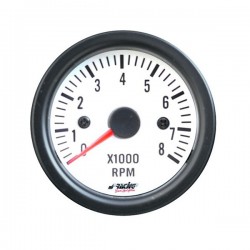 ΣΤΡΟΦΟΜΕΤΡΟ ΛΕΥΚΟ 52mm 2 INCH WHITE LINE ΣΤΡΟΦΟΜΕΤΡΟ ΛΕΥΚΟ 52mm 2 INCH WHITE LINE