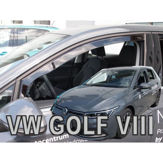 ΑΝΕΜΟΘΡΑΥΣΤΕΣ ΓΙΑ VW GOLF 8 VARIANT 5D 2020+ ΣΕΤ ΑΥΤΟΚΙΝΗΤΟΥ ΑΠΟ ΕΥΚΑΜΠΤΟ ΦΙΜΕ ΠΛΑΣΤΙΚΟ HEKO - 4 ΤΕΜ.