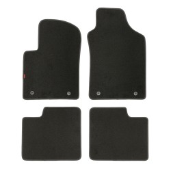 Lampa - Πατάκια μοκέτα μαύρα για Fiat 500 3d 07/07>11/24 για προστασία του εσωτερικού από βρωμιά νερό και φθορές, με αντιολισθητικό σχεδιασμό και σταθερή εφαρμογή για ασφαλή συγκράτηση στο δάπεδο του οχήματος – 4 τεμ. (L2338.2)