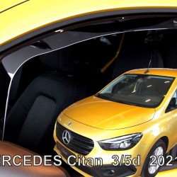 ΑΝΕΜΟΘΡΑΥΣΤΕΣ ΓΙΑ MECEDES CITAN 3/5D 2021+ ΖΕΥΓΑΡΙ ΑΠΟ ΕΥΚΑΜΠΤΟ ΦΙΜΕ ΠΛΑΣΤΙΚΟ HEKO - 2 ΤΕΜ.