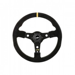 ΤΙΜΟΝΙ RACING CORSA 350mm ΤΡΙΑΚΤΙΝΟ ΣΟΥΕΤ ΜΑΥΡΟ LUISI ΤΙΜΟΝΙ RACING CORSA 350mm ΤΡΙΑΚΤΙΝΟ ΣΟΥΕΤ ΜΑΥΡΟ LUISI