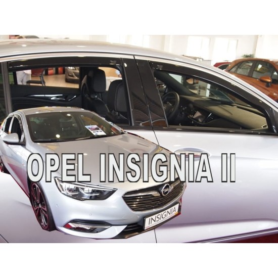 ΑΝΕΜΟΘΡΑΥΣΤΕΣ ΓΙΑ OPEL INSIGNIA II 5D 2017+ ΣΕΤ ΑΥΤΟΚΙΝΗΤΟΥ ΑΠΟ ΕΥΚΑΜΠΤΟ ΦΙΜΕ ΠΛΑΣΤΙΚΟ HEKO - 4 ΤΕΜ.