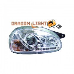 ΦΑΝΑΡΙΑ ΓΙΑ OPEL CORSA B 3/5D 2.93-10.00 DRAGONLIGHT+LED CHROME ΦΑΝΑΡΙΑ ΓΙΑ OPEL CORSA B 3/5D 2.93-10.00 DRAGONLIGHT+LED CHROME