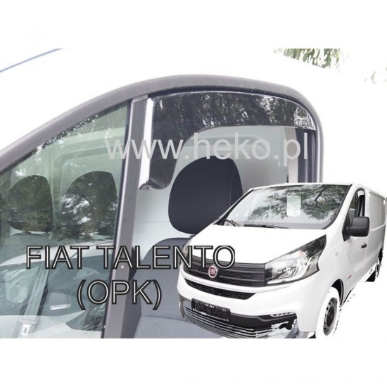 ΑΝΕΜΟΘΡΑΥΣΤΕΣ ΓΙΑ FIAT TALENTO 2016+ / OPEL VIVARO 2 2014-2019 / RENAULT TRAFIC 3 2014+ ΚΟΝΤΟ ΖΕΥΓΑΡΙ VAN ΑΠΟ ΕΥΚΑΜΠΤΟ ΦΙΜΕ ΠΛΑΣΤΙΚΟ HEKO - 2 ΤΕΜ.