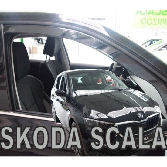 ΑΝΕΜΟΘΡΑΥΣΤΕΣ ΓΙΑ SKODA SCALA 5D 2019+ ΖΕΥΓΑΡΙ ΑΠΟ ΕΥΚΑΜΠΤΟ ΦΙΜΕ ΠΛΑΣΤΙΚΟ HEKO - 2 ΤΕΜ.