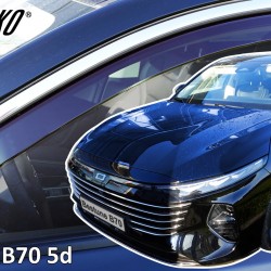 Heko - Ανεμοθραύστες για Bestune B70 5 Doors 2020+ Ζευγάρι Απο Εύκαμπτο Φιμέ Πλαστικό - 2 τεμ. (ΑΝΕΜ.29137)
