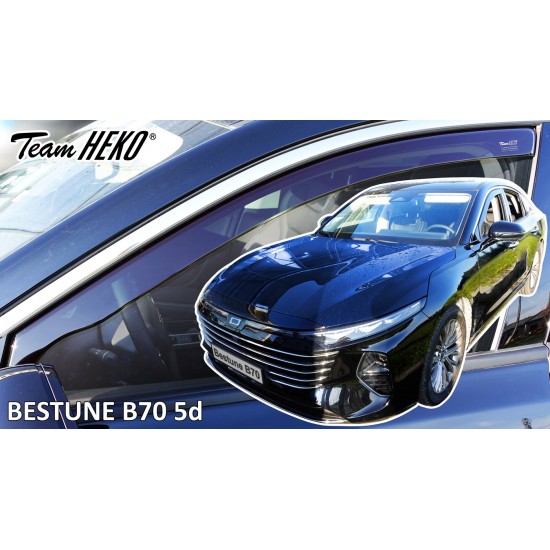 Heko - Ανεμοθραύστες για Bestune B70 5 Doors 2020+ Ζευγάρι Απο Εύκαμπτο Φιμέ Πλαστικό - 2 τεμ. (ΑΝΕΜ.29137)