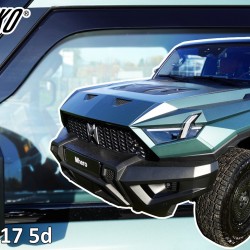 Heko - Ανεμοθραύστες για M-Hero 917 5 Doors 2023+ Ζευγάρι Απο Εύκαμπτο Φιμέ Πλαστικό - 2 τεμ. (ΑΝΕΜ.29141)