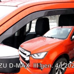 ΑΝΕΜΟΘΡΑΥΣΤΕΣ ΓΙΑ ISUZU D-MAX 2D/4D 2020+ ΖΕΥΓΑΡΙ ΑΠΟ ΕΥΚΑΜΠΤΟ ΦΙΜΕ ΠΛΑΣΤΙΚΟ HEKO - 2 ΤΕΜ.