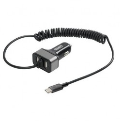 ΑΝΤΑΠΤΟΡΑΣ ΑΝΑΠΤΗΡΑ SILVER LINE 12/24V - 6000mA (2 USB ΚΑΙ ΚΑΛΩΔΙΟ ΦΟΡΤΙΣΗΣ TYPE C) - 150 cm  ΑΝΤΑΠΤΟΡΑΣ ΑΝΑΠΤΗΡΑ SILVER LINE 12/24V - 6000mA (2 USB ΚΑΙ ΚΑΛΩΔΙΟ ΦΟΡΤΙΣΗΣ TYPE C) - 150 cm