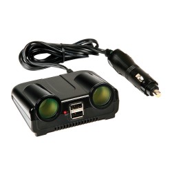 ΑΝΤΑΠΤΟΡΑΣ 2ΠΛΟΣ ΑΝΑΠΤΗΡΑ + 2USB 12/24V ΑΝΤΑΠΤΟΡΑΣ 2ΠΛΟΣ ΑΝΑΠΤΗΡΑ + 2USB 12/24V