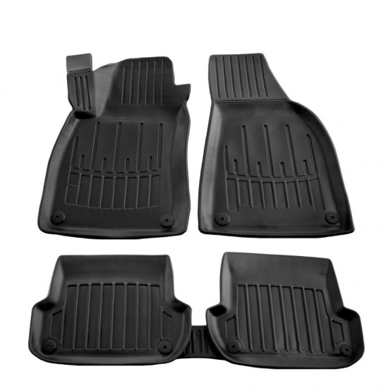 Race Axion - Πατάκια Για Audi A4 (B6/B7) 2000-2008 4πορτο/5πορτο Λάστιχο Σκαφάκια Προστατευτικά Με Κουμπώματα για Επιβατικά Αυτοκίνητα - 5 τεμ. (5030015/ST)