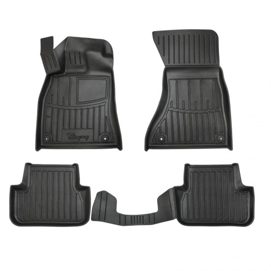 Race Axion - Πατάκια Για Audi A4 (B8) 2007-2015 4πορτο/5πορτο Λάστιχο Σκαφάκια Προστατευτικά Με Κουμπώματα για Επιβατικά Αυτοκίνητα - 5 τεμ. (5030045/ST)