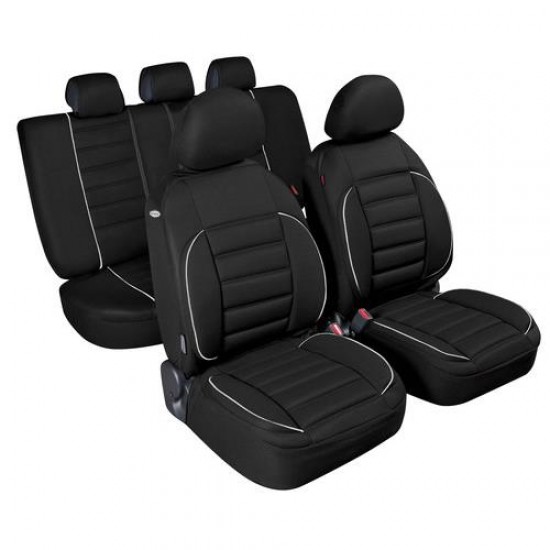 Καλύμματα Καθισμάτων DE-LUXE SPORT EDITION Υφασμα JACQUARD Σετ 4τεμ. Μαύρο Καλύμματα Καθισμάτων DE-LUXE SPORT EDITION Υφασμα JACQUARD Σετ 4τεμ. Μαύρο