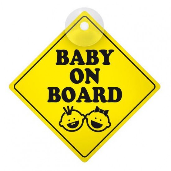 BABY ON BOARD ΕΝΔΕΙΞΗ ΜΕ ΒΕΝΤΟΥΖΑ 127x127mm BABY ON BOARD ΕΝΔΕΙΞΗ ΜΕ ΒΕΝΤΟΥΖΑ 127x127mm