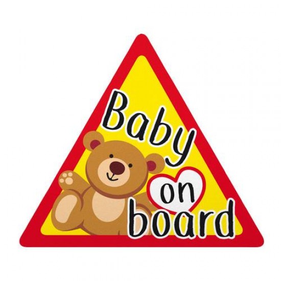 BABY ON BOARD ΕΝΔΕΙΞΗ ΣΤΑΤΙΚΟ 128x112mm BABY ON BOARD ΕΝΔΕΙΞΗ ΣΤΑΤΙΚΟ 128x112mm