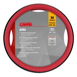 Lampa - Κάλυμμα Τιμονιού Φορτηγού Aura Skeentex Κόκκινο Μέγεθος M Ø44–46cm Ultra-Soft, Αντιολισθητικό, Φάρδος 10cm - 1 τεμ. (L9707.9)