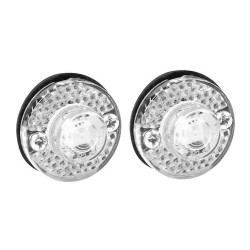 Φώτα Ογκου Φορτηγού 24V 1 Led 2τεμ Λευκά F-12 Φώτα Ογκου Φορτηγού 24V 1 Led 2τεμ Λευκά F-12