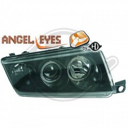 ΦΑΝΑΡΙΑ ΓΙΑ SKODA FABIA 1999-2007 ANGELEYES BLACK ΦΑΝΑΡΙΑ ΓΙΑ SKODA FABIA 1999-2007 ANGELEYES BLACK